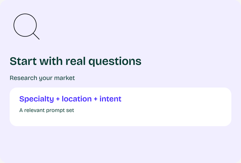 Docwise AI visibility &mdash; research illustration
